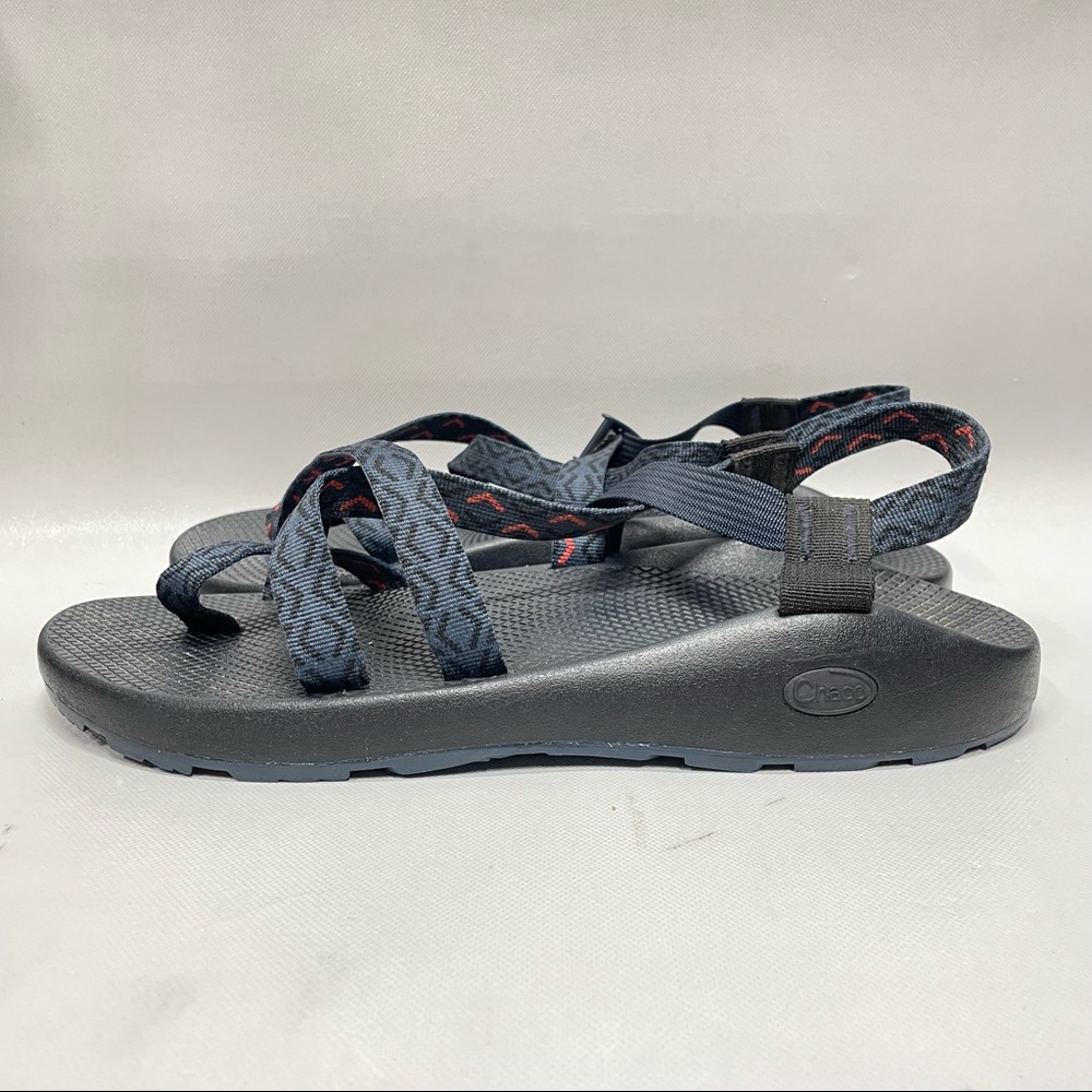 Chaco Z2 Classic Sandal Stepped Navy Jacquard Webbing Upper Mens Size 14